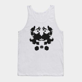 Rorschach Test Mustache Man Tank Top